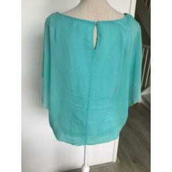 Zeer mooie blouse Esprit. Zeegroen. Maat 42