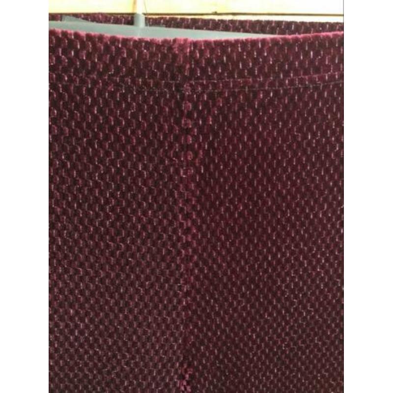 Ydence broek flared velours fluweel Bordeaux glitter nieuw