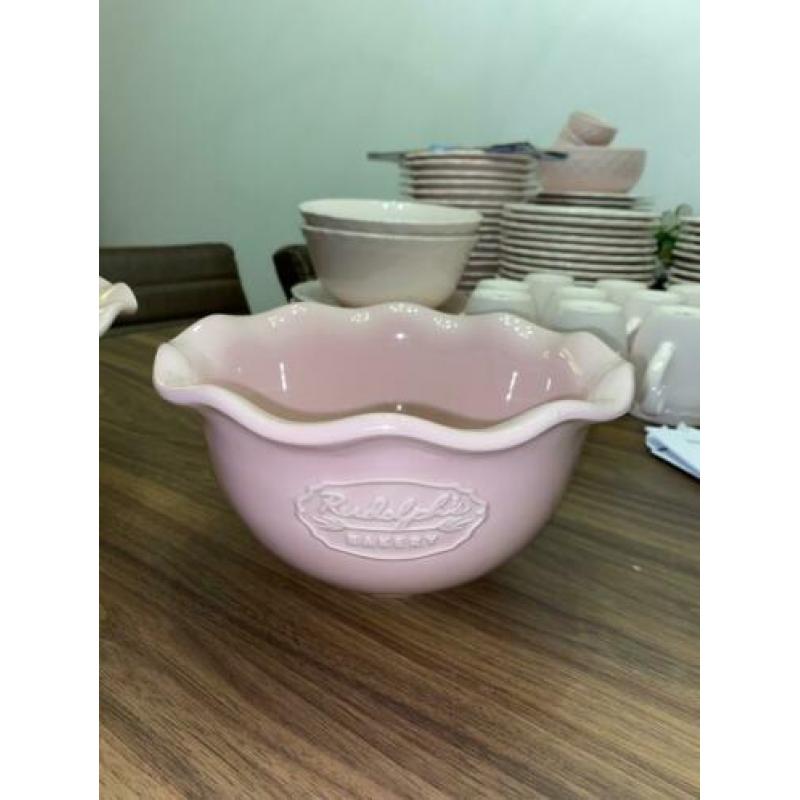Set van Rudolphs bakery roze