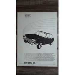 4 originele Citroen GS advertenties te koop aangeboden