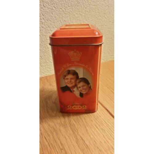 Prachtig De Ruijter blikje Maxima & Willem huwelijk, mooi!
