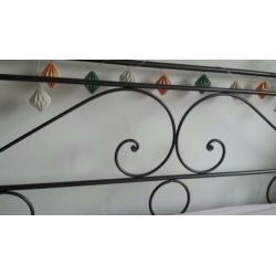 Tweepersoons bed, gietijzeren bed