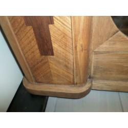 Mooie grote Art Deco / Amsterdamse School spiegel 110x89 cm