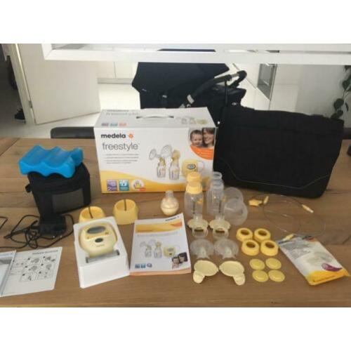 Medela dubbele borstkolf compleet 8 weken gebruikt