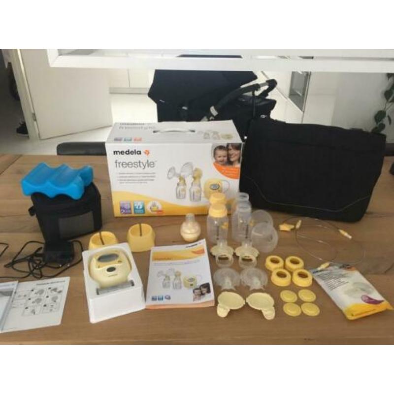 Medela dubbele borstkolf compleet 8 weken gebruikt