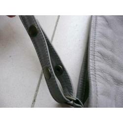 Tesj handtas leer taupe Fred de la Bretoniere handmade