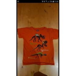 Selectie van t shirts en truien maat 122/128 diverse merken