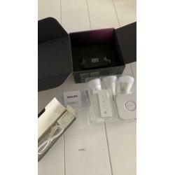 Hue Starterkit E27 color, met 3lampen, bridge en 2 dimmers