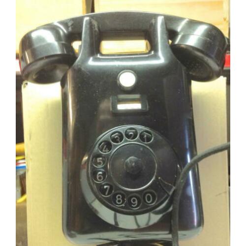 WAND / HANGTELEFOON bakeliet, orgineel PTT toestel