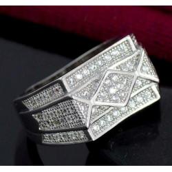 Zirkonen 925 sterling zilveren ring N 2