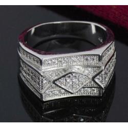 Zirkonen 925 sterling zilveren ring N 2