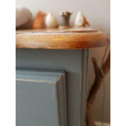 Commode oud grenen grijs