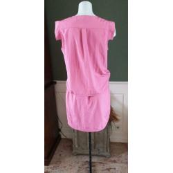 ZGAN gave roze BRUUNS BAZAAR BZR jurk mt M 38/40, jurkje