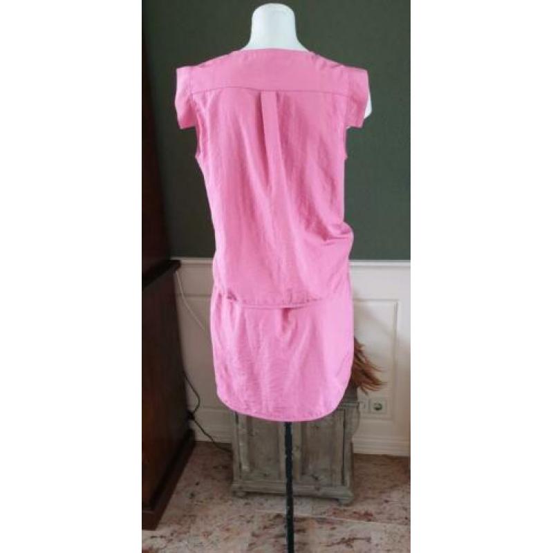 ZGAN gave roze BRUUNS BAZAAR BZR jurk mt M 38/40, jurkje