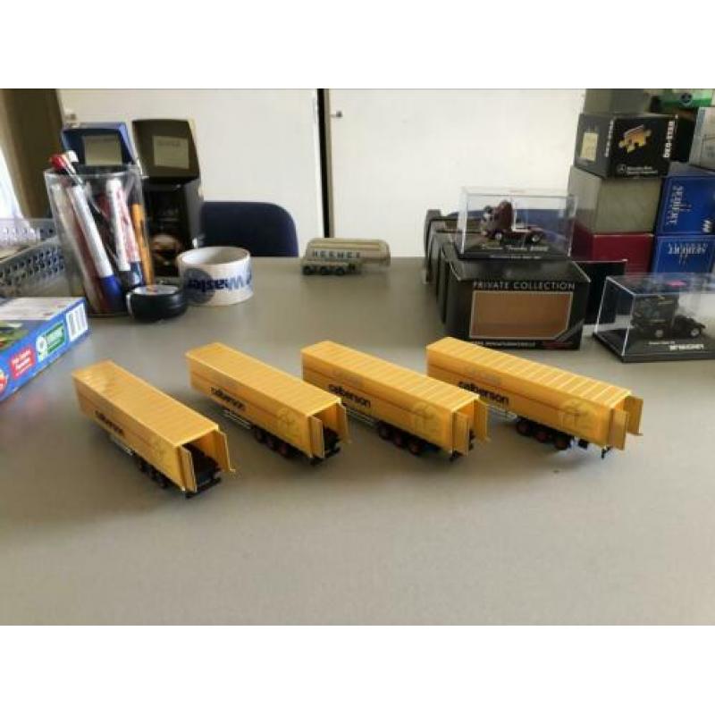 Norev 4x zeiloplegger Geodis Calberson H0 1/87