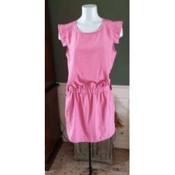 ZGAN gave roze BRUUNS BAZAAR BZR jurk mt M 38/40, jurkje
