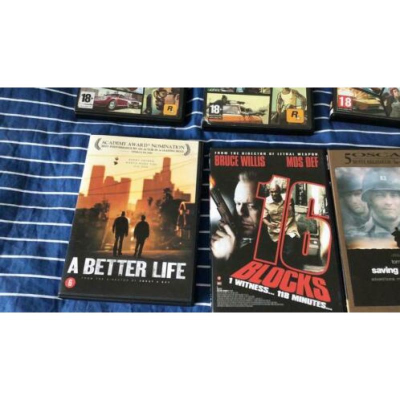 Verschillende CD en films 8 stuks voor €10