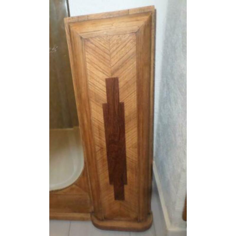 Mooie grote Art Deco / Amsterdamse School spiegel 110x89 cm