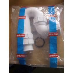 Sifon Kunststof wit 6/4 inch X 40 mm met stankafsluiter