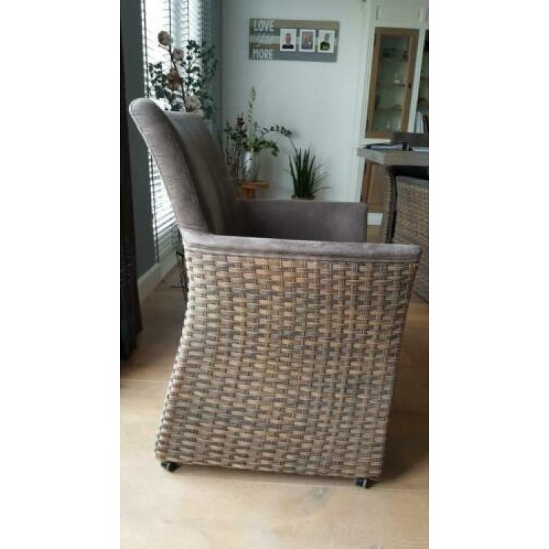 Rotan stoelen 6x