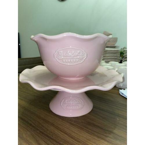 Set van Rudolphs bakery roze