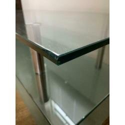 TV / Audio meubel, glas, staal