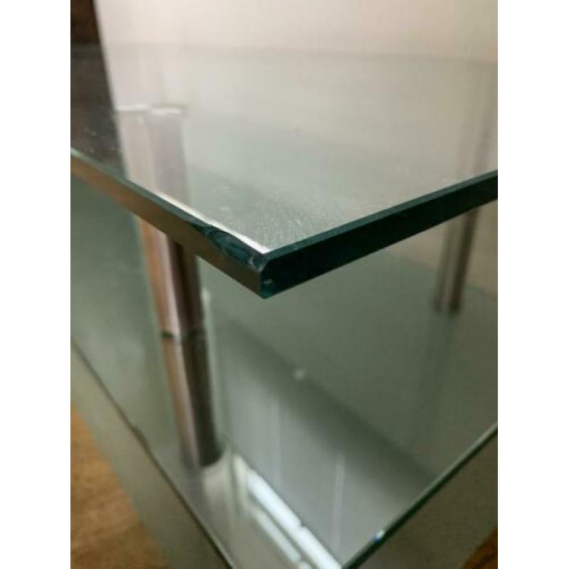 TV / Audio meubel, glas, staal