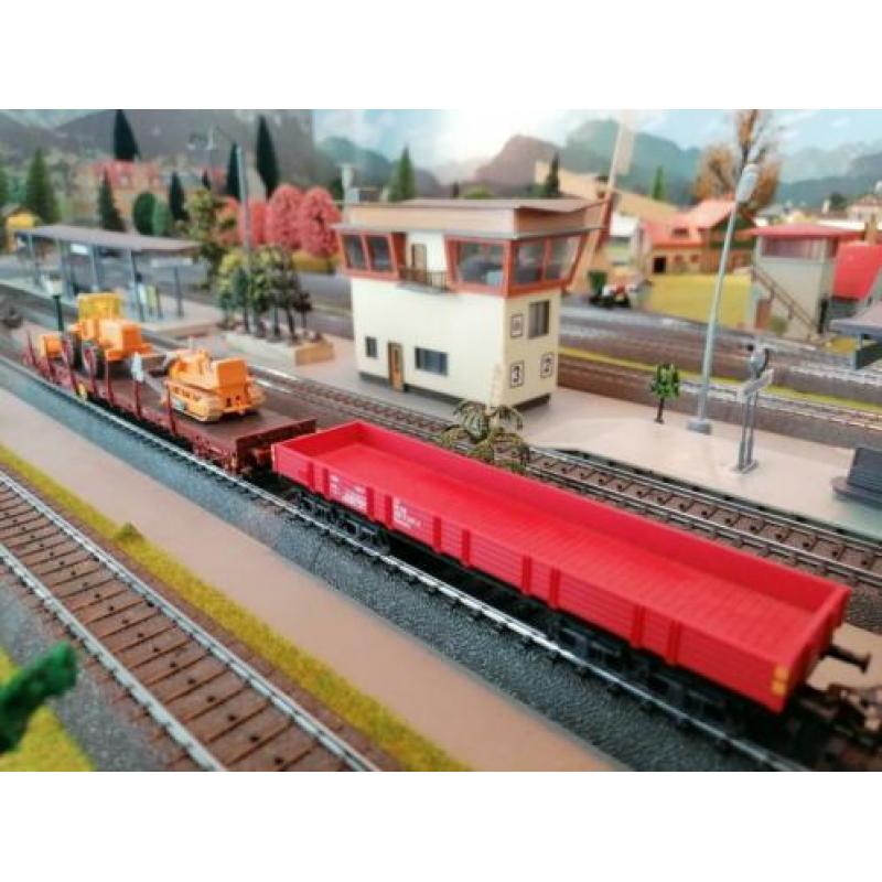 marklin wagons plat plus een rongenwagen