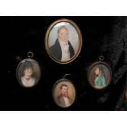==ca 1880/1900===MINIATUURPORTRET van een vrouw===