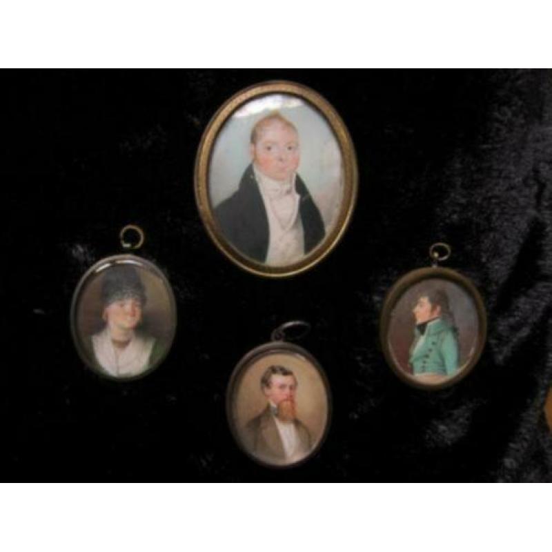 ==ca 1880/1900===MINIATUURPORTRET van een vrouw===