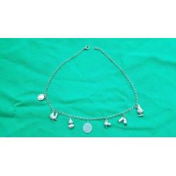 bedelketting zilver vintage