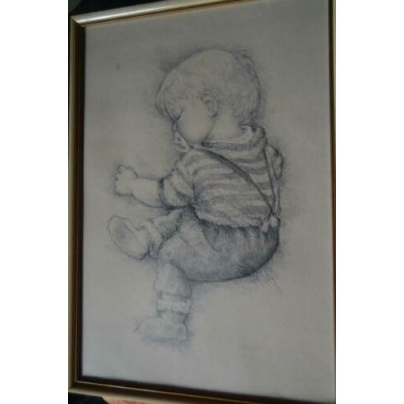 Vintage schilderij kinderkamer