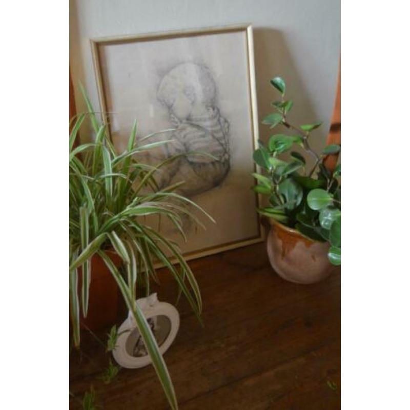 Vintage schilderij kinderkamer