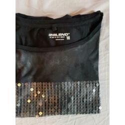 Shirt, Top, met pailletten