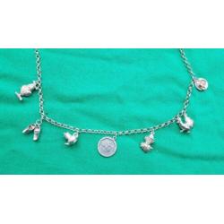 bedelketting zilver vintage