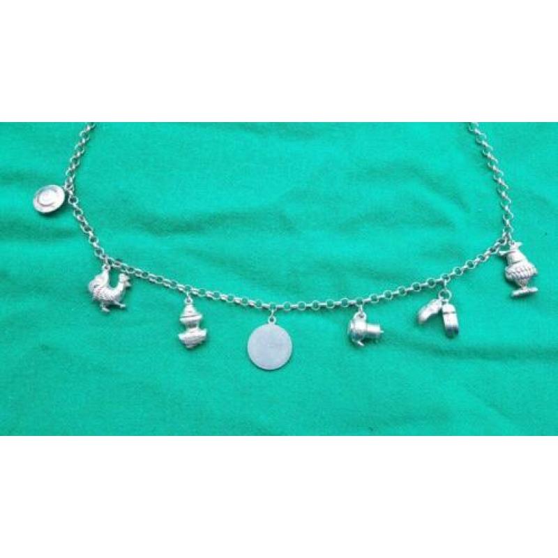 bedelketting zilver vintage