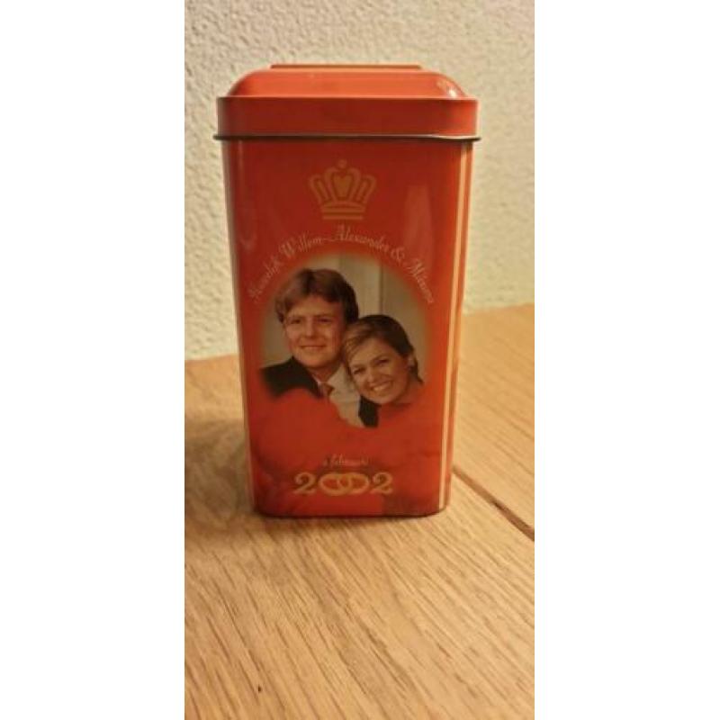 Prachtig De Ruijter blikje Maxima & Willem huwelijk, mooi!