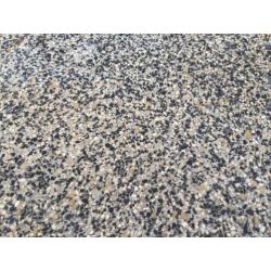 Terrazzo aanrechtblad (268 x 59 cm) met ingelegde gootsteen