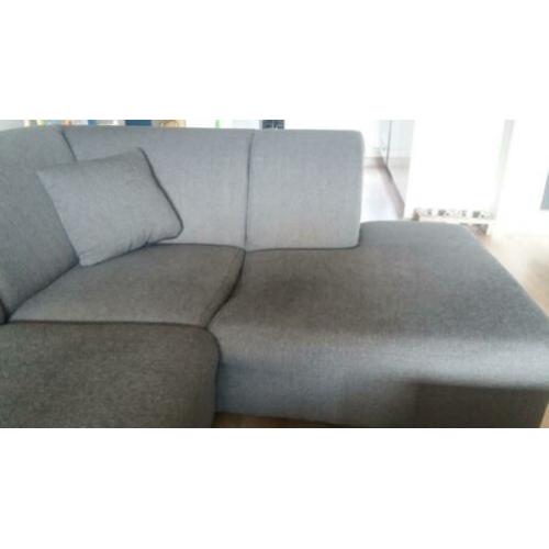 Hoekbank grijs / stof