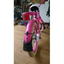 Kinderfiets 16 inch popal roze