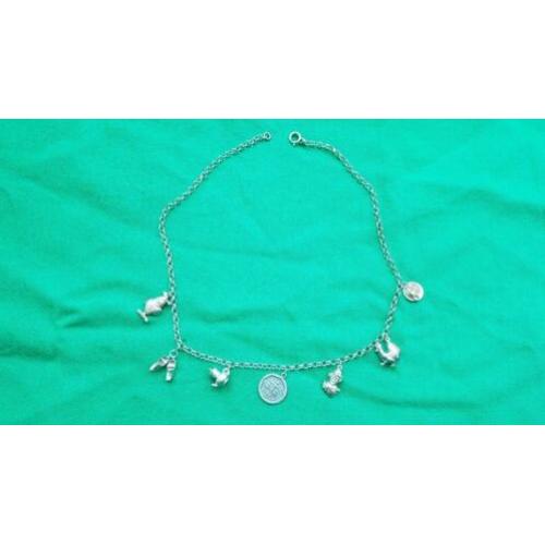 bedelketting zilver vintage