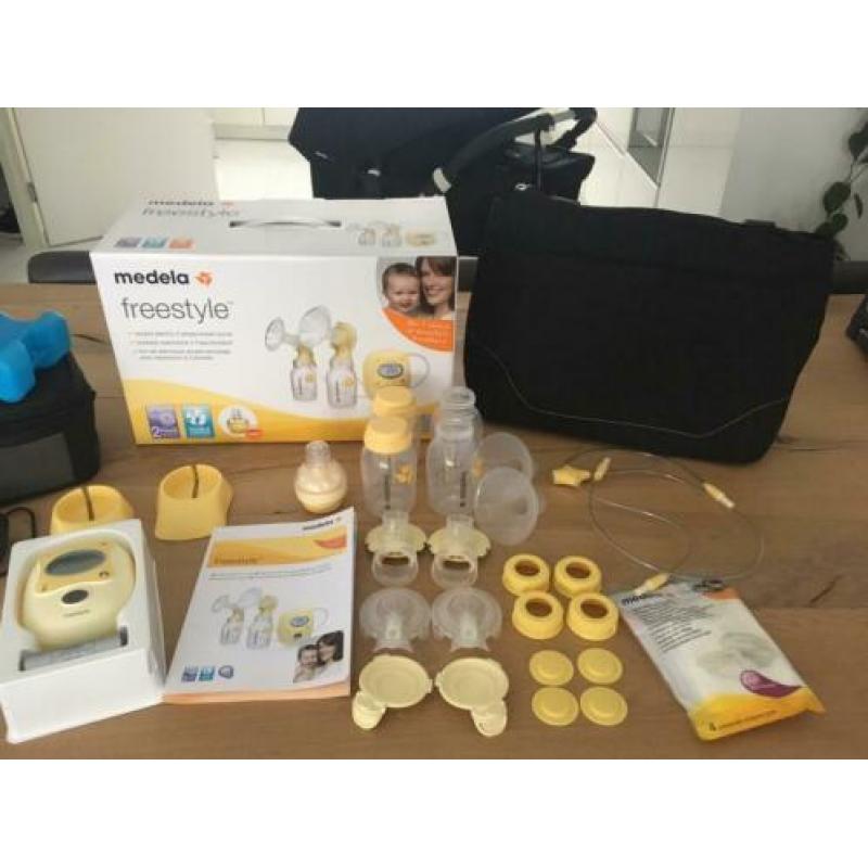 Medela dubbele borstkolf compleet 8 weken gebruikt