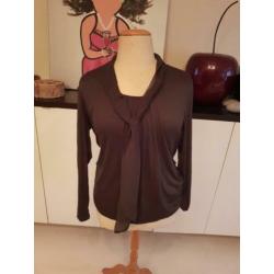 Nieuw! met kaartje, zwart bikini broekje maat 46!