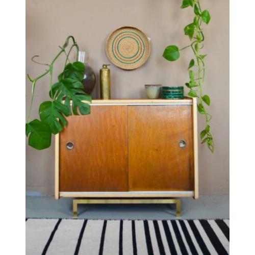 Vintage teak houten kastje
