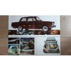 Autofolder Ford Consul Cortina voorjaar 1964