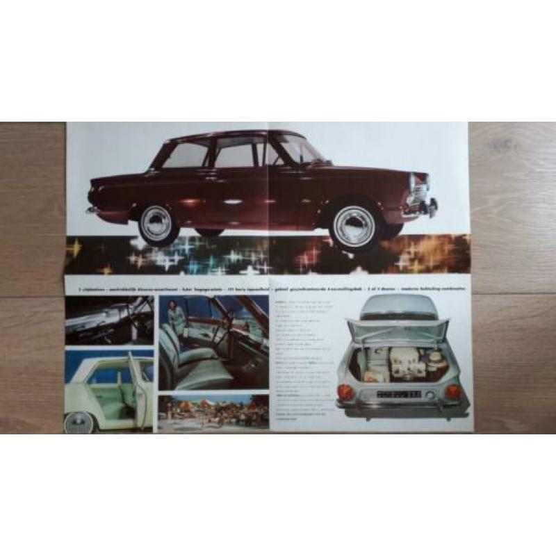 Autofolder Ford Consul Cortina voorjaar 1964