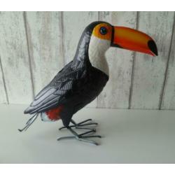 Metalen dieren Toekan dierenbeeld dierenfiguur vogelbeeld
