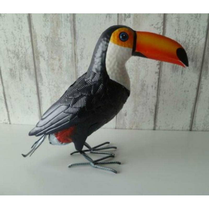 Metalen dieren Toekan dierenbeeld dierenfiguur vogelbeeld