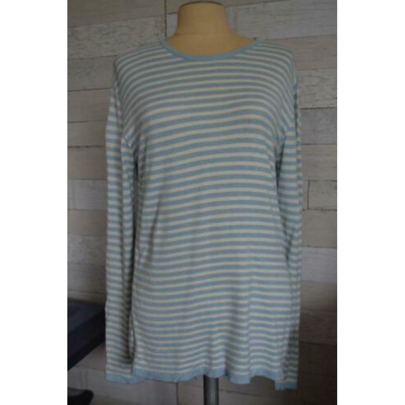 blauw wit gestreepte trui van polimpier in maat xl - x84