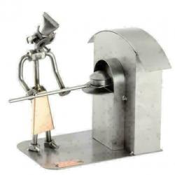 Bakker - steelman, beeldje, bakken, oven, bakkerij, cadeau